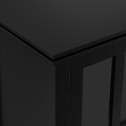 Black | Artisan Wide 4 Door Storage Cabinet
