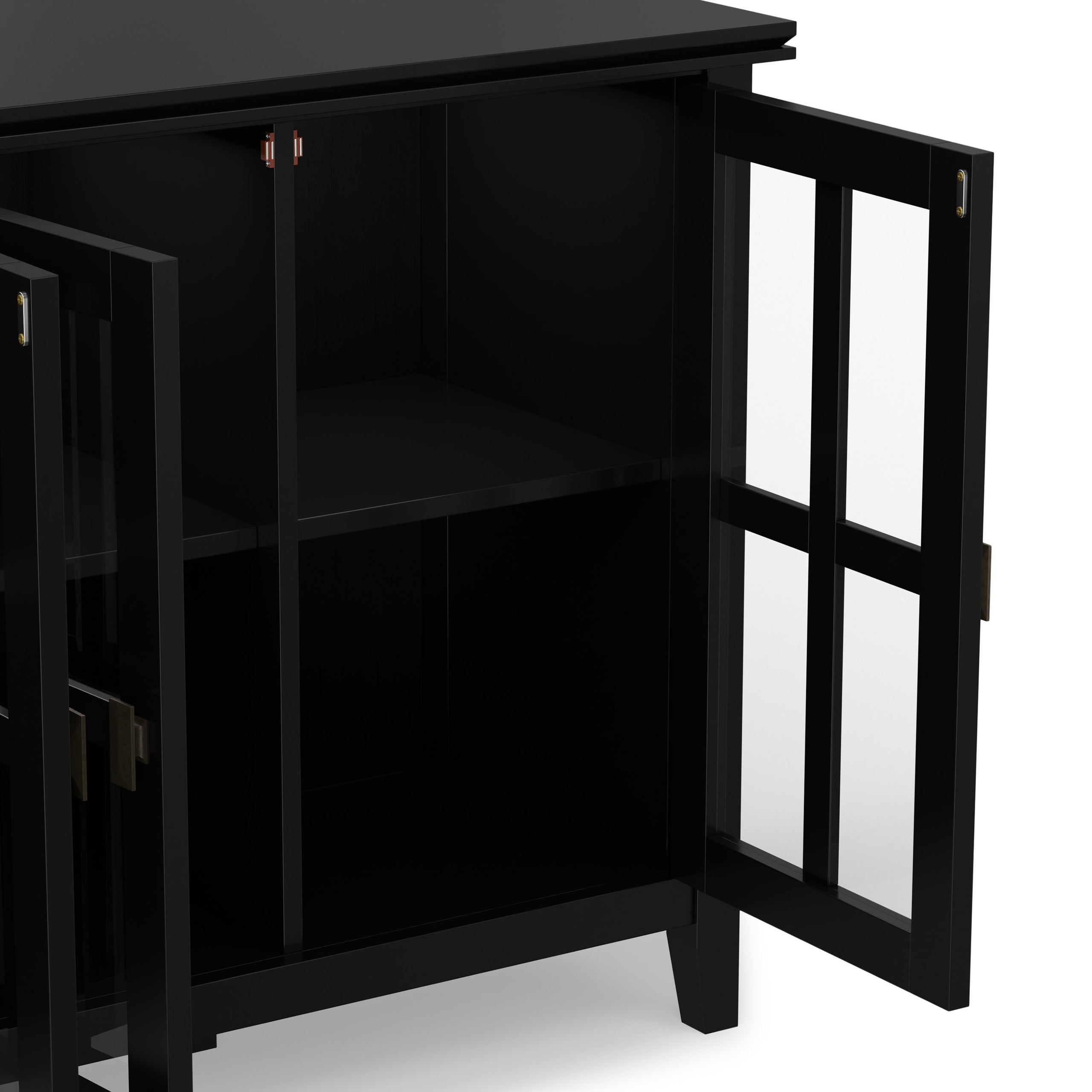 Black | Artisan Wide 4 Door Storage Cabinet