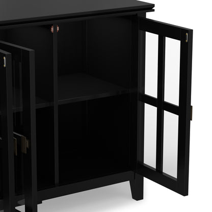 Black | Artisan Wide 4 Door Storage Cabinet