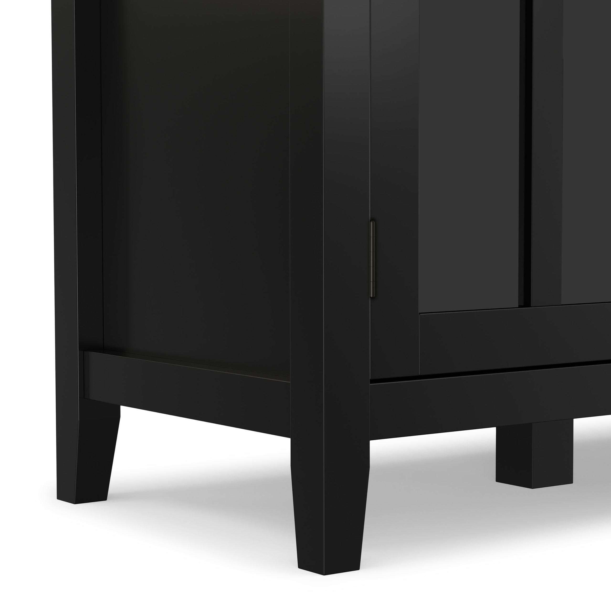 Black | Artisan Wide 4 Door Storage Cabinet