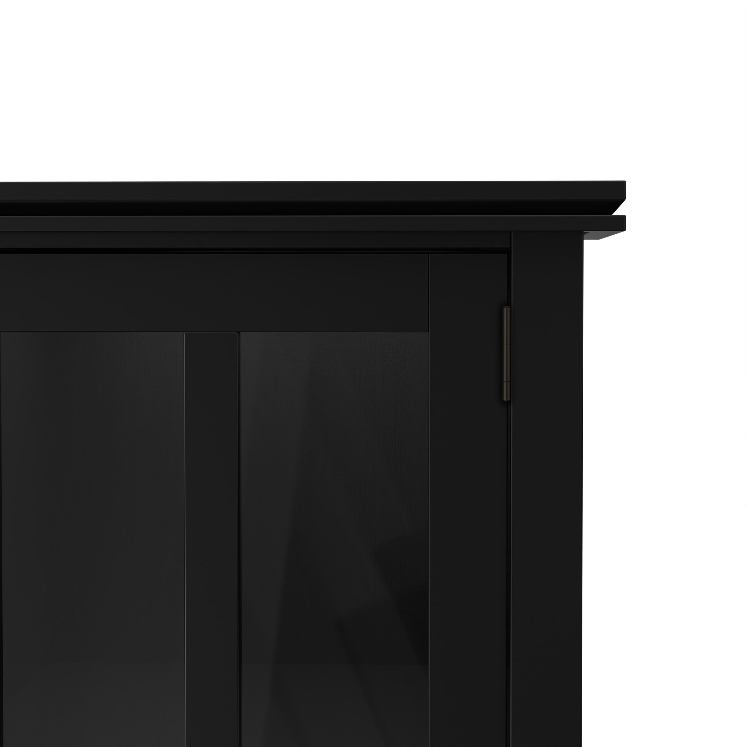 Black | Artisan Wide 4 Door Storage Cabinet