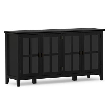 Black | Artisan Wide 4 Door Storage Cabinet