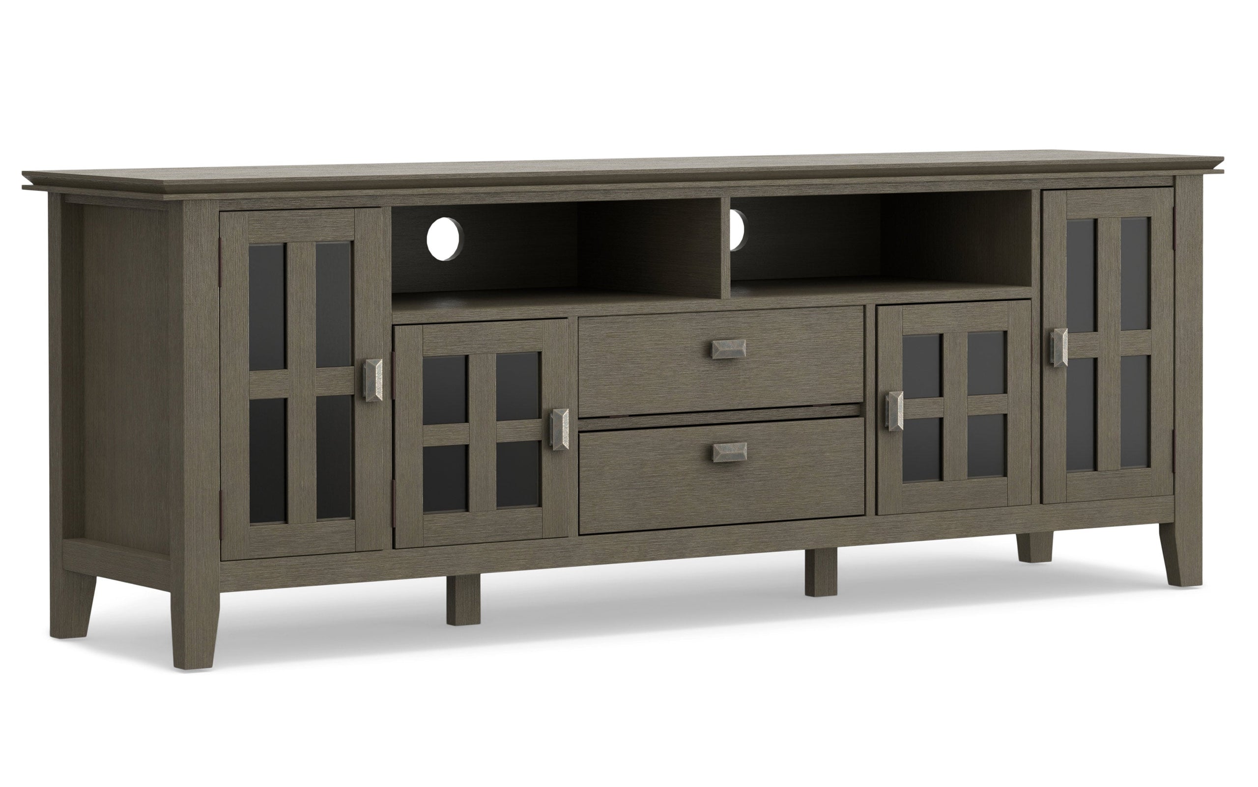 Farmhouse Grey | Artisan 72 inch Tall TV Stand