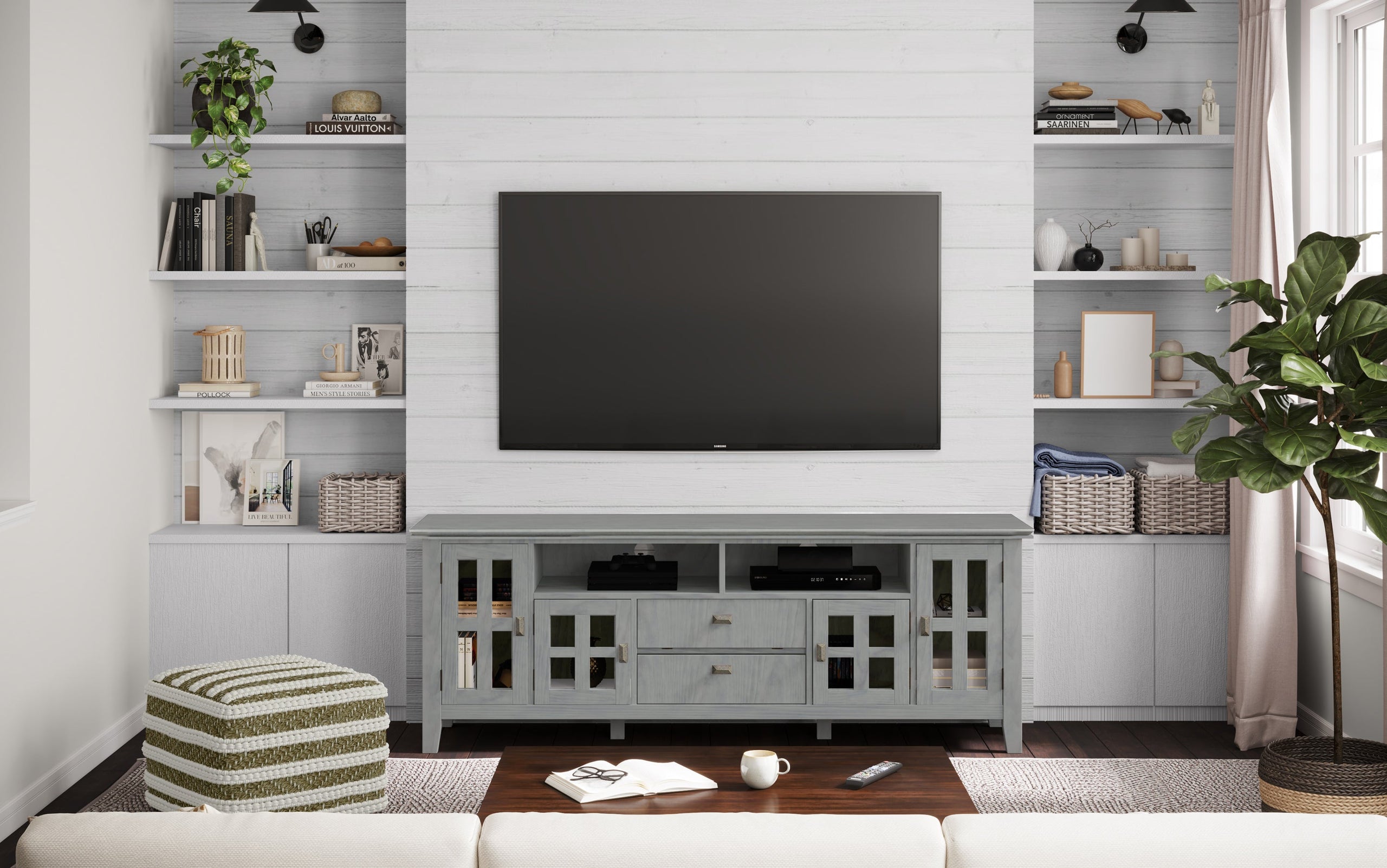 Fog Grey | Artisan 72 inch TV Media Stand