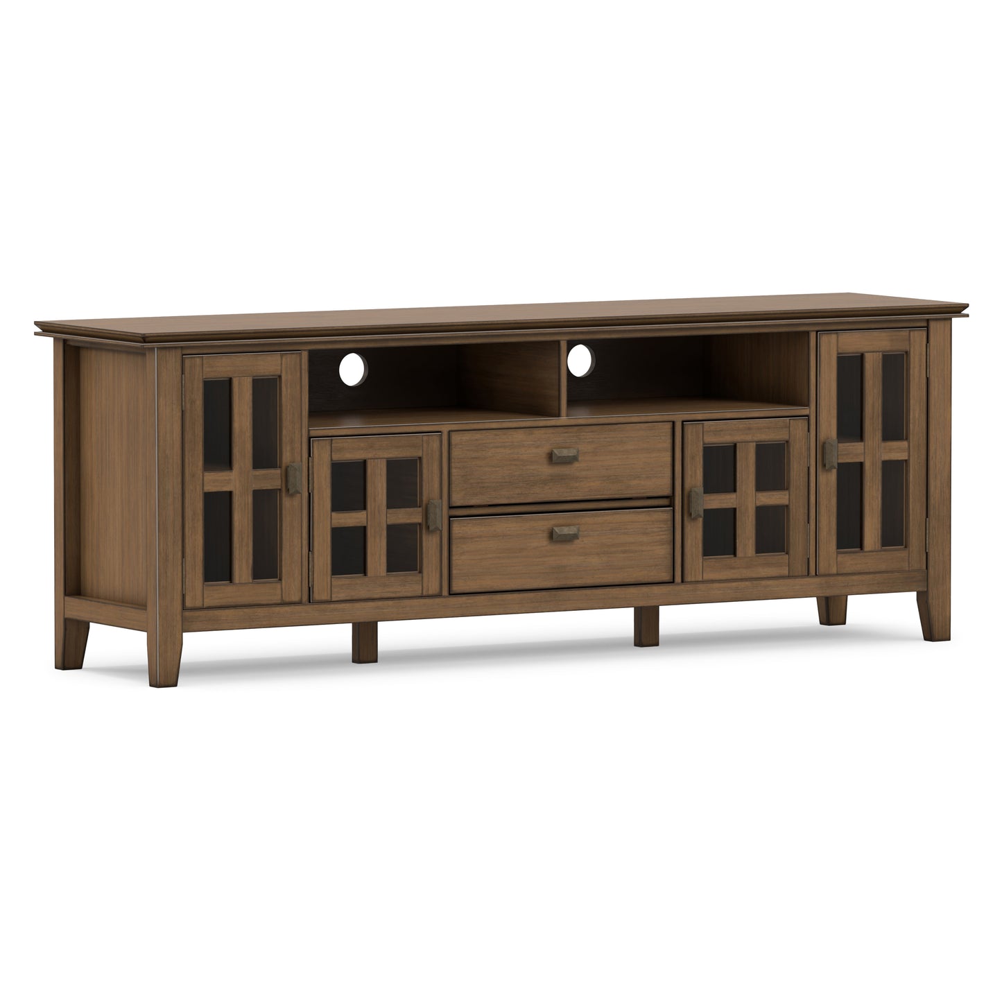 Rustic Natural Aged Brown | Artisan 72 inch TV Media Stand