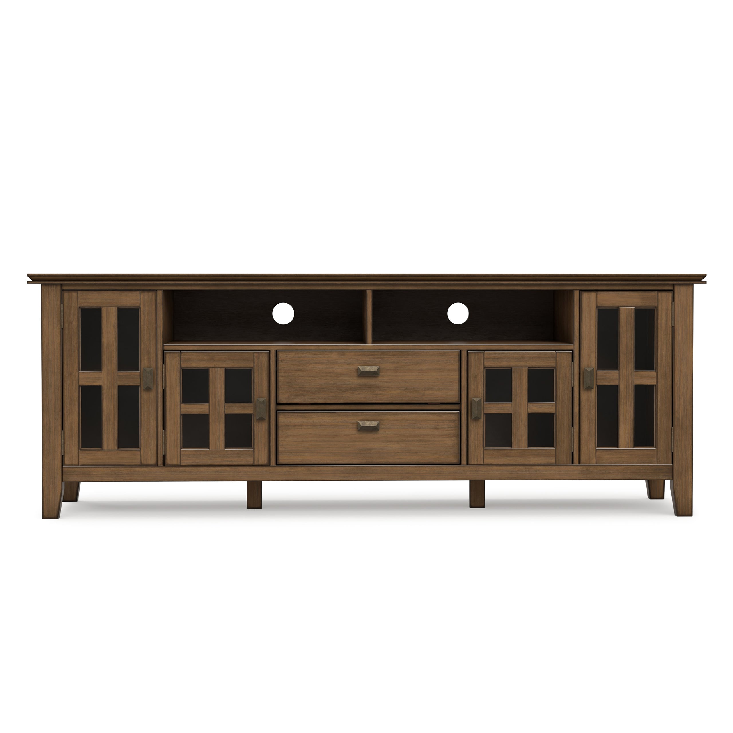 Rustic Natural Aged Brown | Artisan 72 inch TV Media Stand