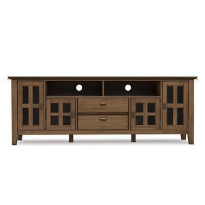 Rustic Natural Aged Brown | Artisan 72 inch TV Media Stand