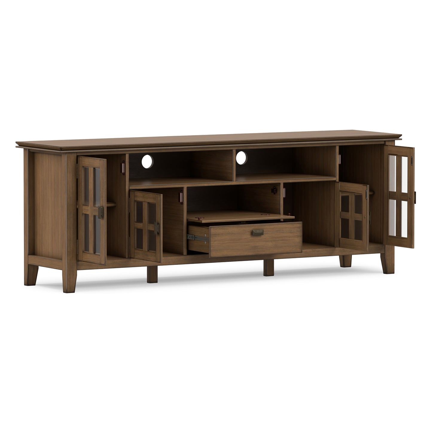 Rustic Natural Aged Brown | Artisan 72 inch TV Media Stand