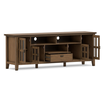 Rustic Natural Aged Brown | Artisan 72 inch TV Media Stand