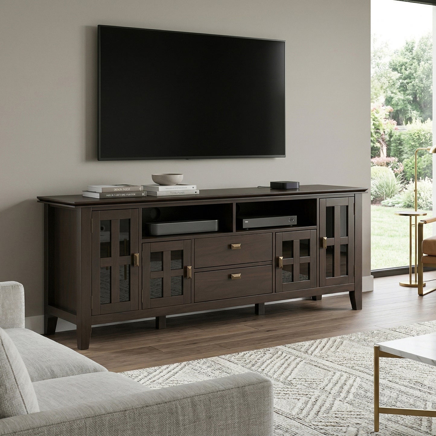 Tobacco Brown | Artisan 72 inch TV Media Stand
