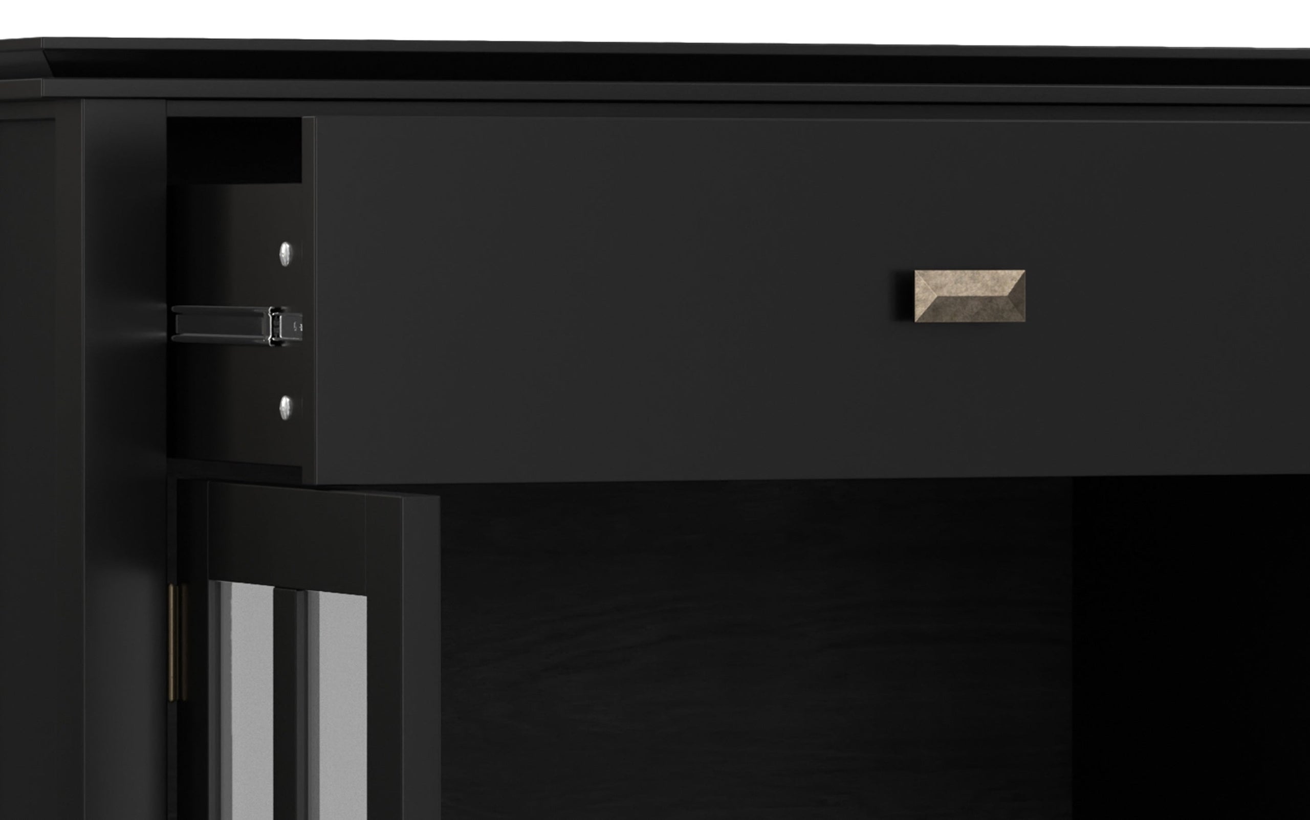 Black | Artisan Large 4 Door Sideboard Buffet