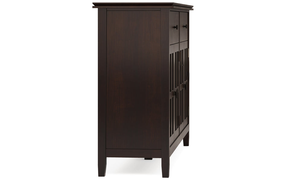 Dark Chestnut Brown | Artisan Large 4 Door Sideboard Buffet