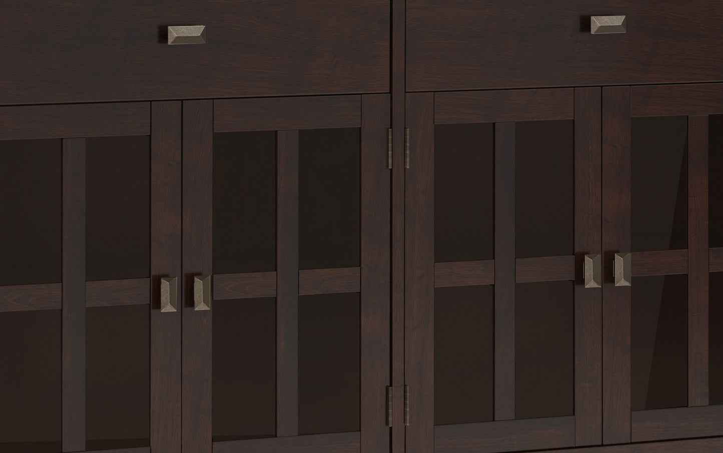 Dark Chestnut Brown | Artisan Large 4 Door Sideboard Buffet