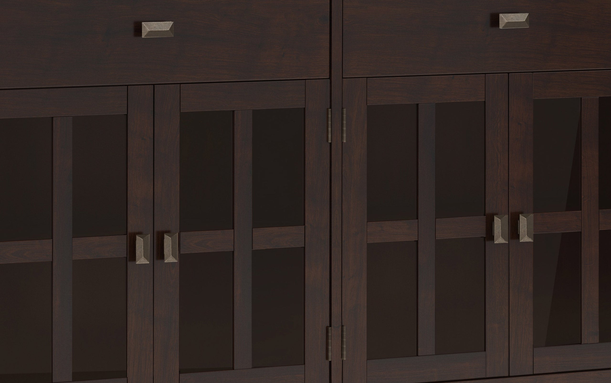 Dark Chestnut Brown | Artisan Large 4 Door Sideboard Buffet