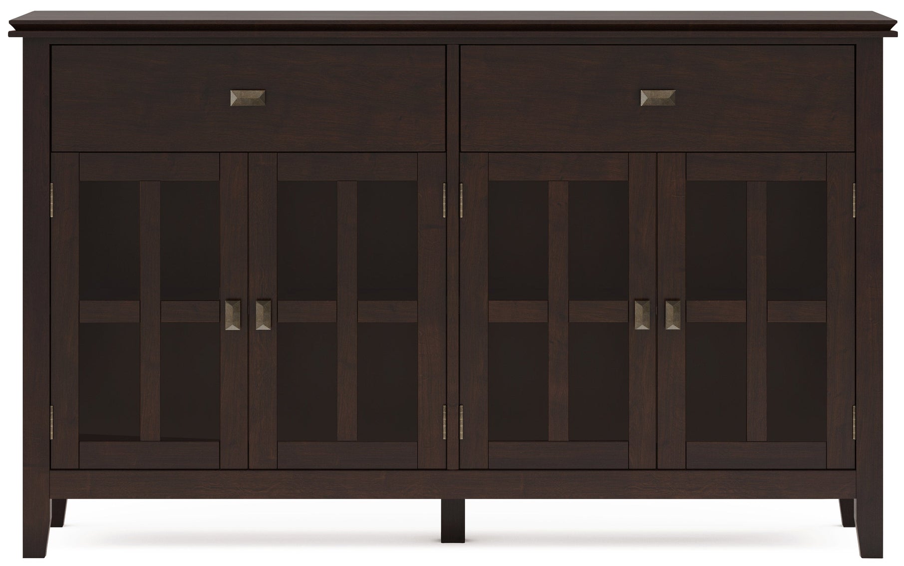 Dark Chestnut Brown | Artisan Large 4 Door Sideboard Buffet