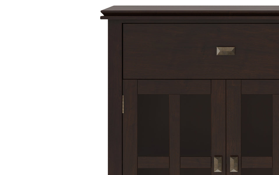 Dark Chestnut Brown | Artisan Large 4 Door Sideboard Buffet