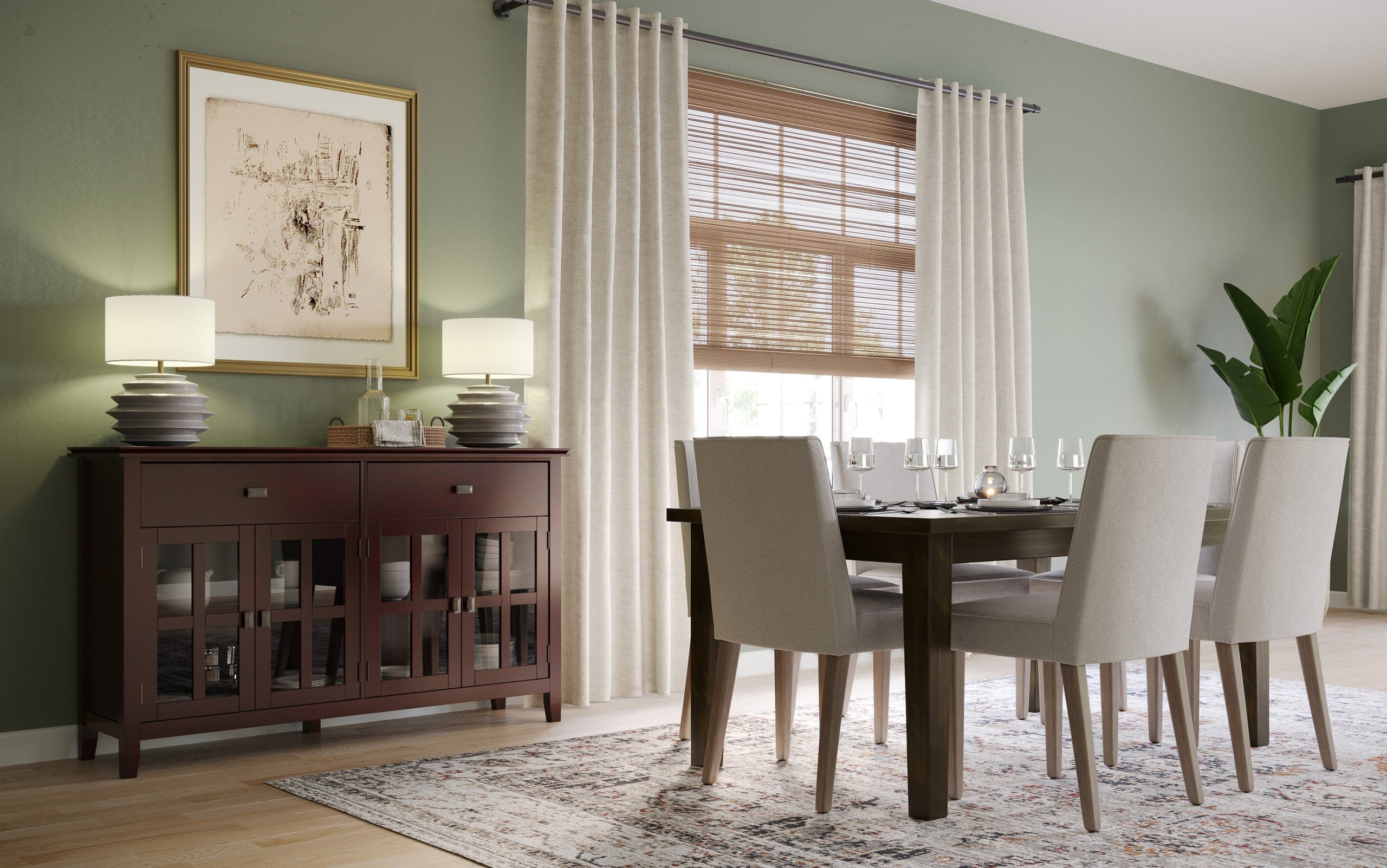 Russet Brown | Artisan Large 4 Door Sideboard Buffet