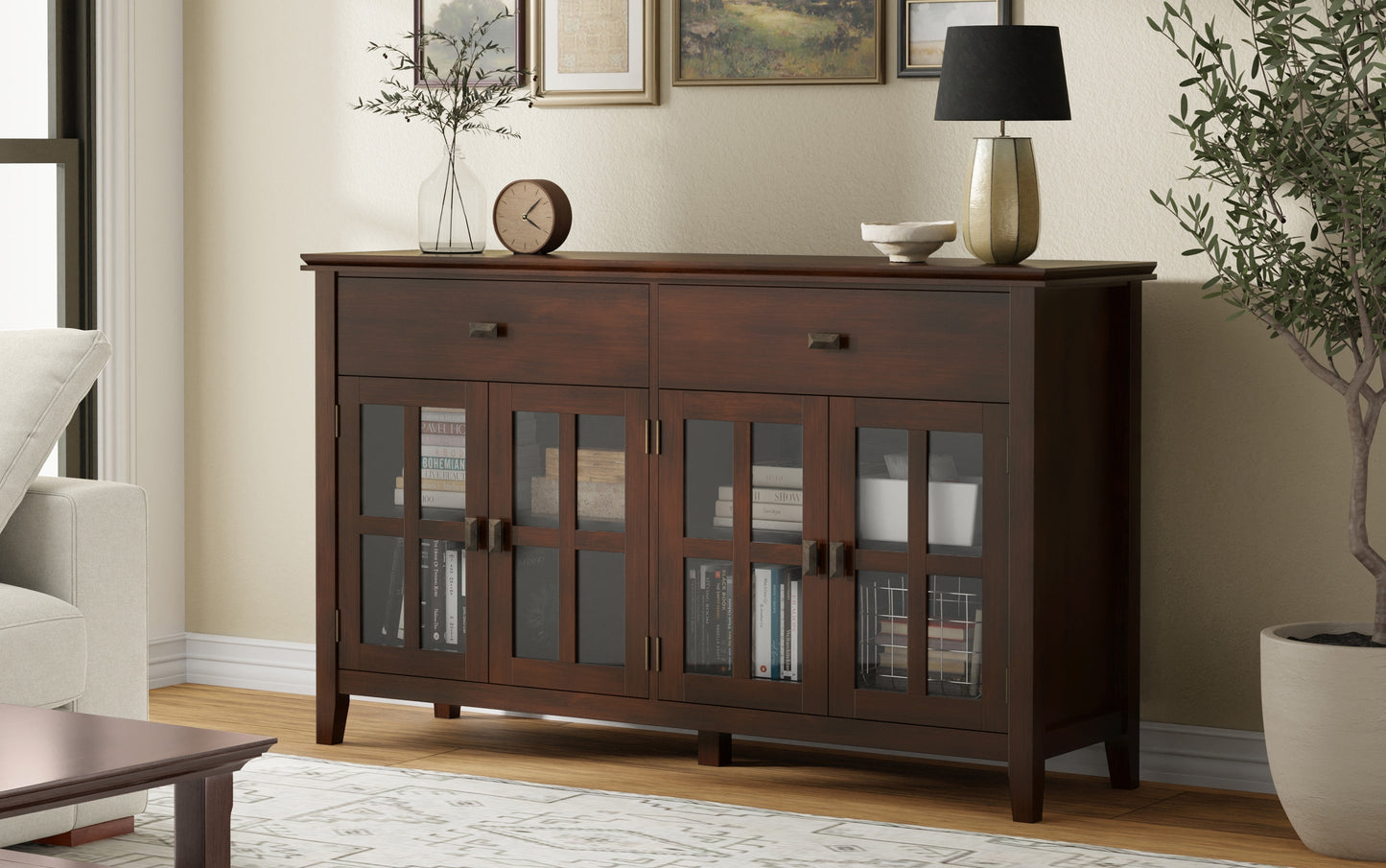 Russet Brown | Artisan Large 4 Door Sideboard Buffet