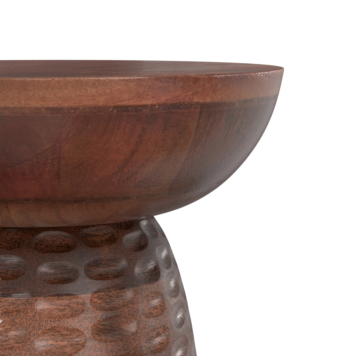 Warm Dark Brown | Boyd 13 inch Accent Table in Mango