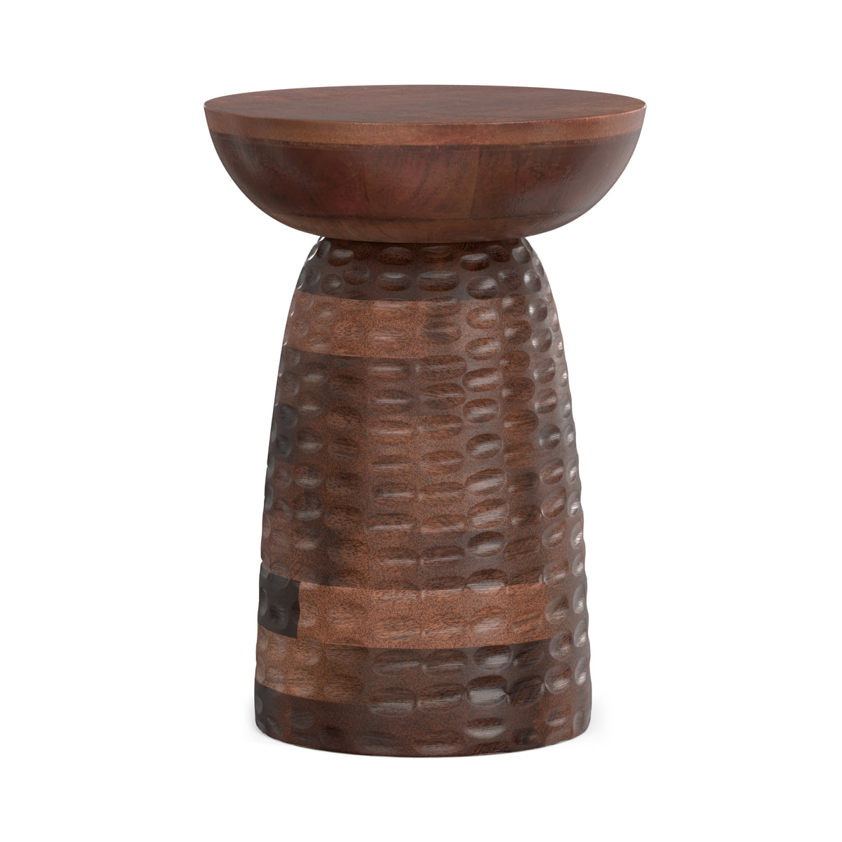 Warm Dark Brown | Boyd 13 inch Accent Table in Mango