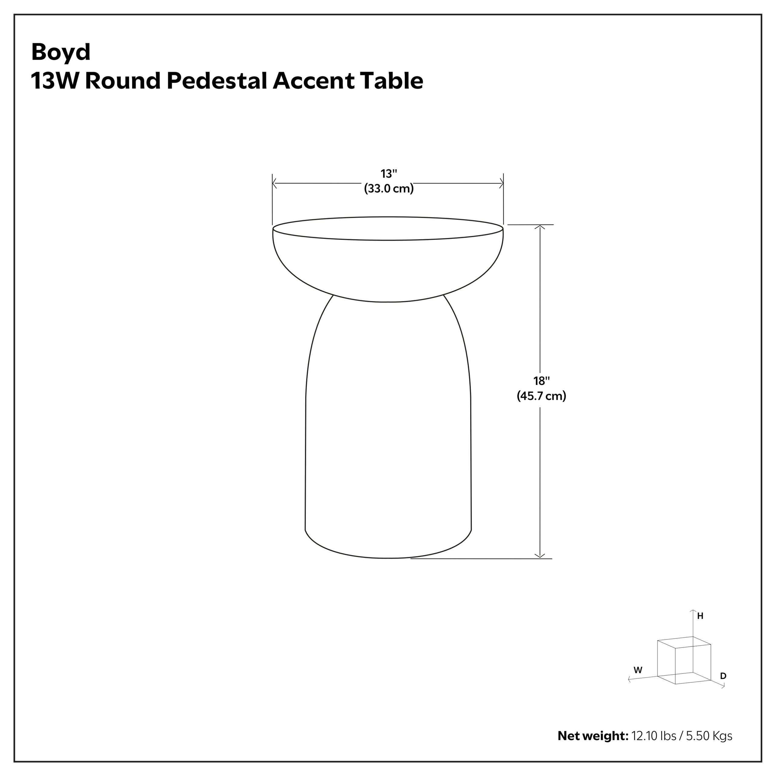 Green Wash | Boyd Wooden Accent Table