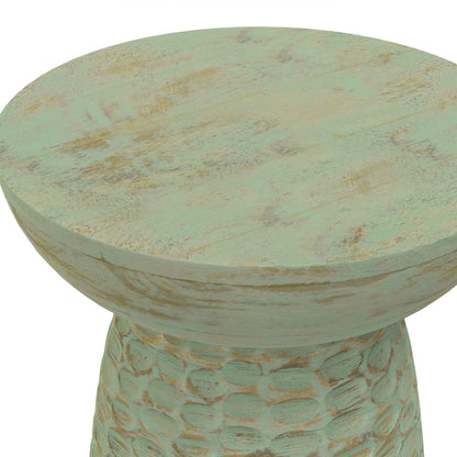 Green Wash | Boyd 13 inch Accent Table in Green Wash