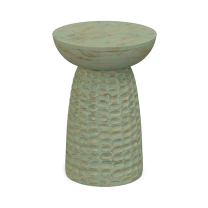 Green Wash | Boyd 13 inch Accent Table in Green Wash