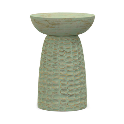 Green Wash | Boyd 13 inch Accent Table in Green Wash