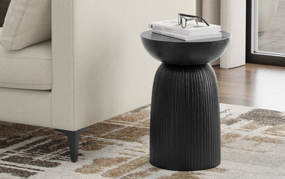 Black | Boyd 13 inch Line Accent Table