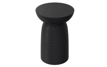 Black | Boyd 13 inch Ribbed Accent Table