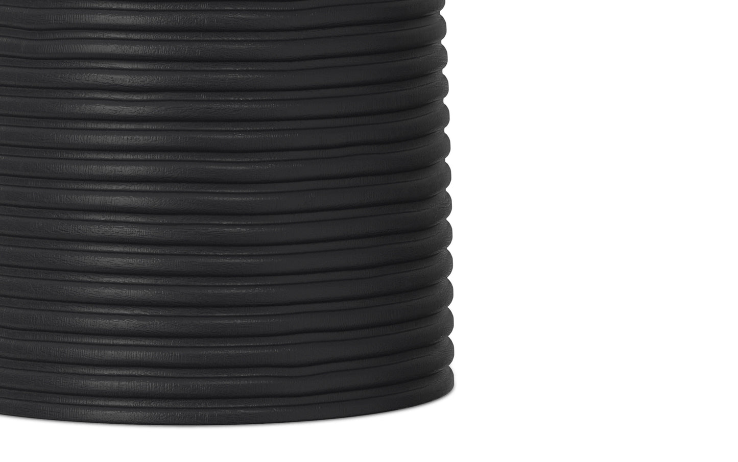 Black | Boyd 13 inch Ribbed Accent Table