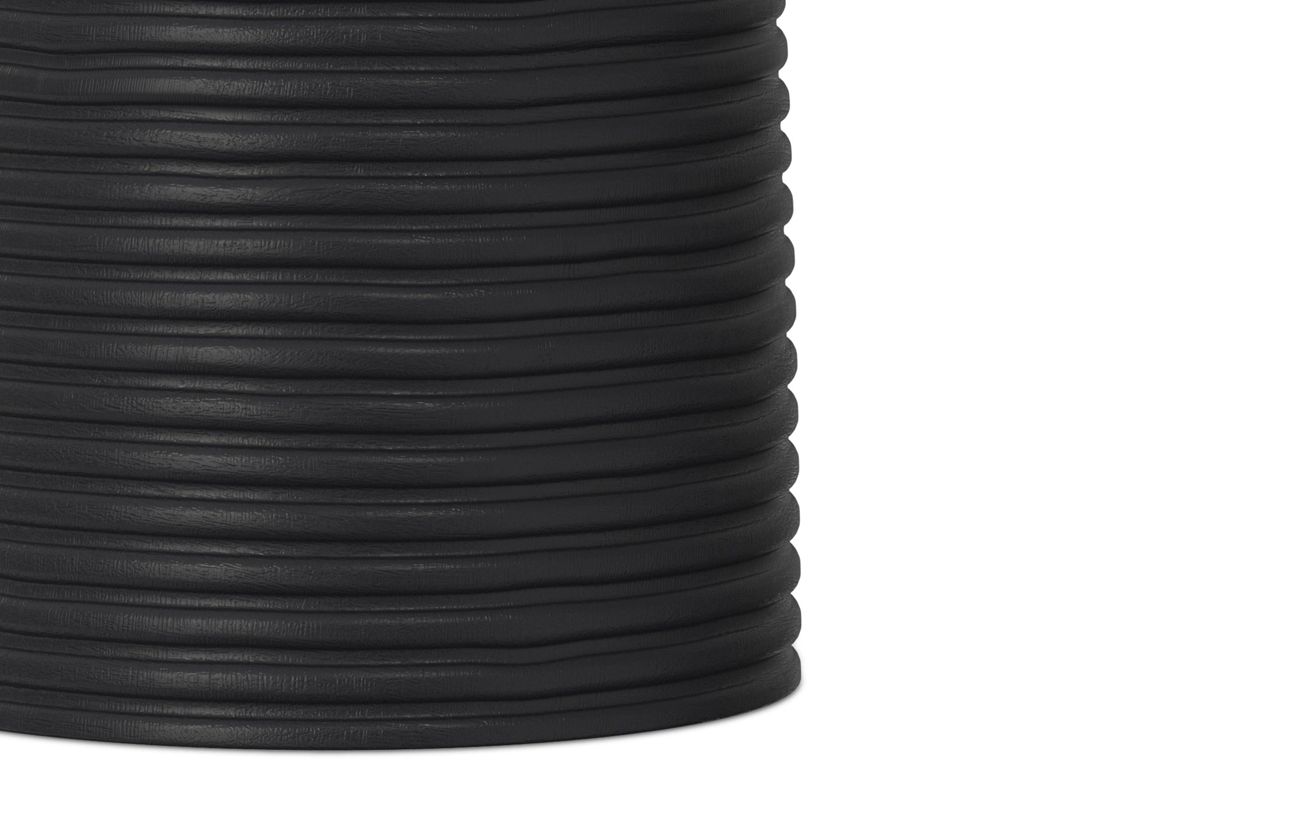 Black | Boyd 13 inch Ribbed Accent Table