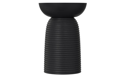 Black | Boyd 13 inch Ribbed Accent Table