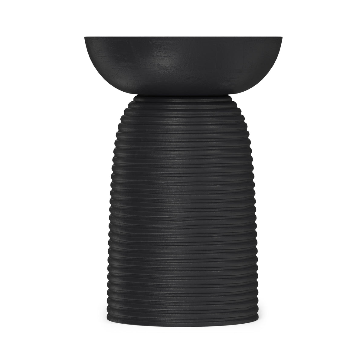 Black | Boyd 13 inch Ribbed Accent Table