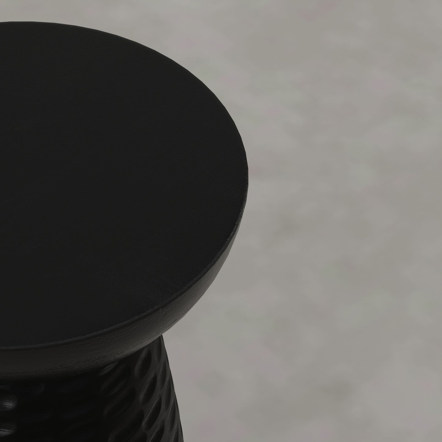 Raven Black | Boyd 13W Round Pedestal Dimple Accent Table