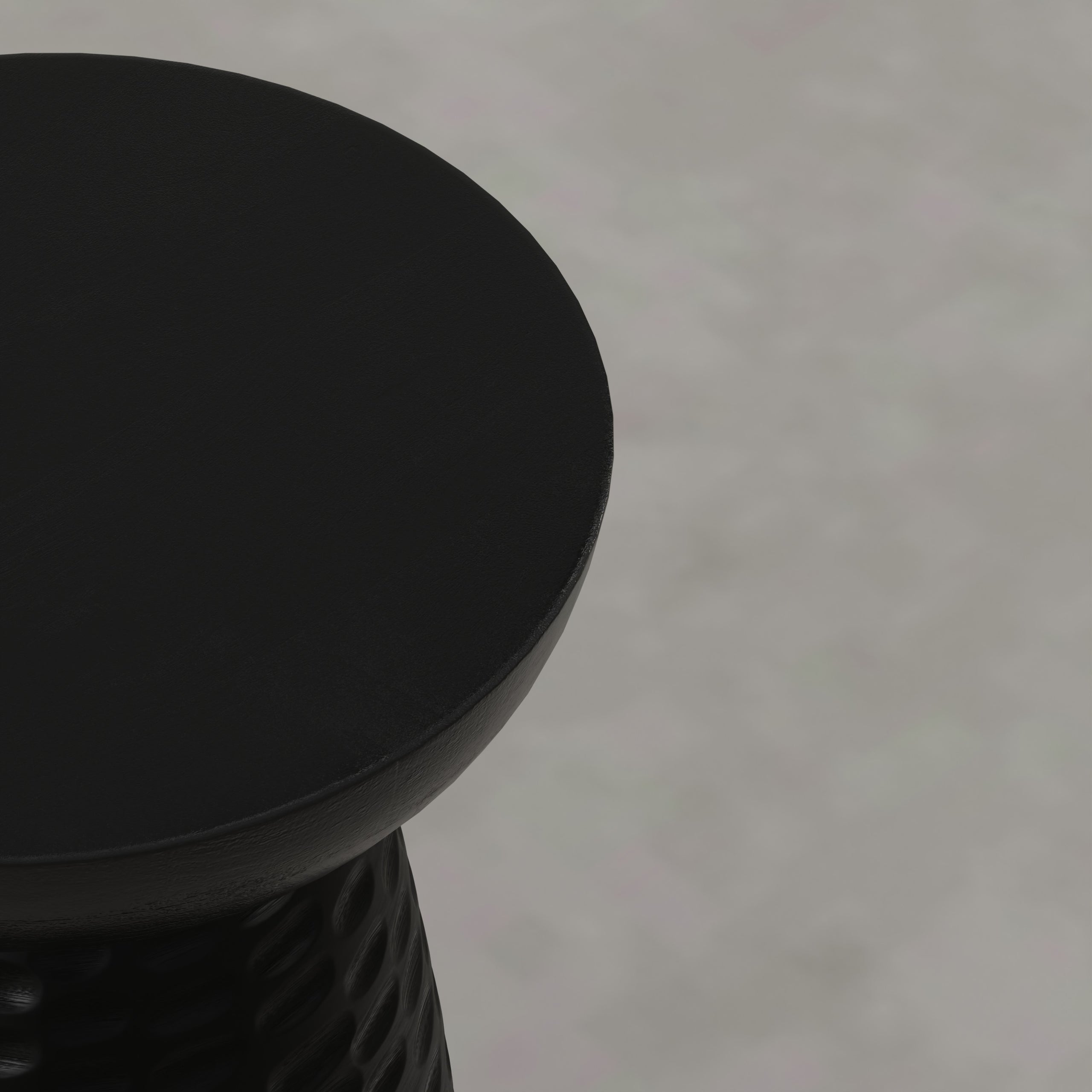 Raven Black | Boyd 13W Round Pedestal Dimple Accent Table