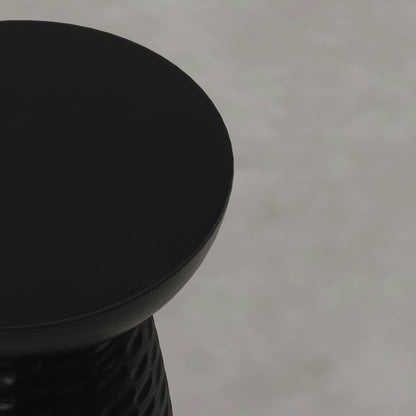 Raven Black | Boyd 13W Round Pedestal Dimple Accent Table