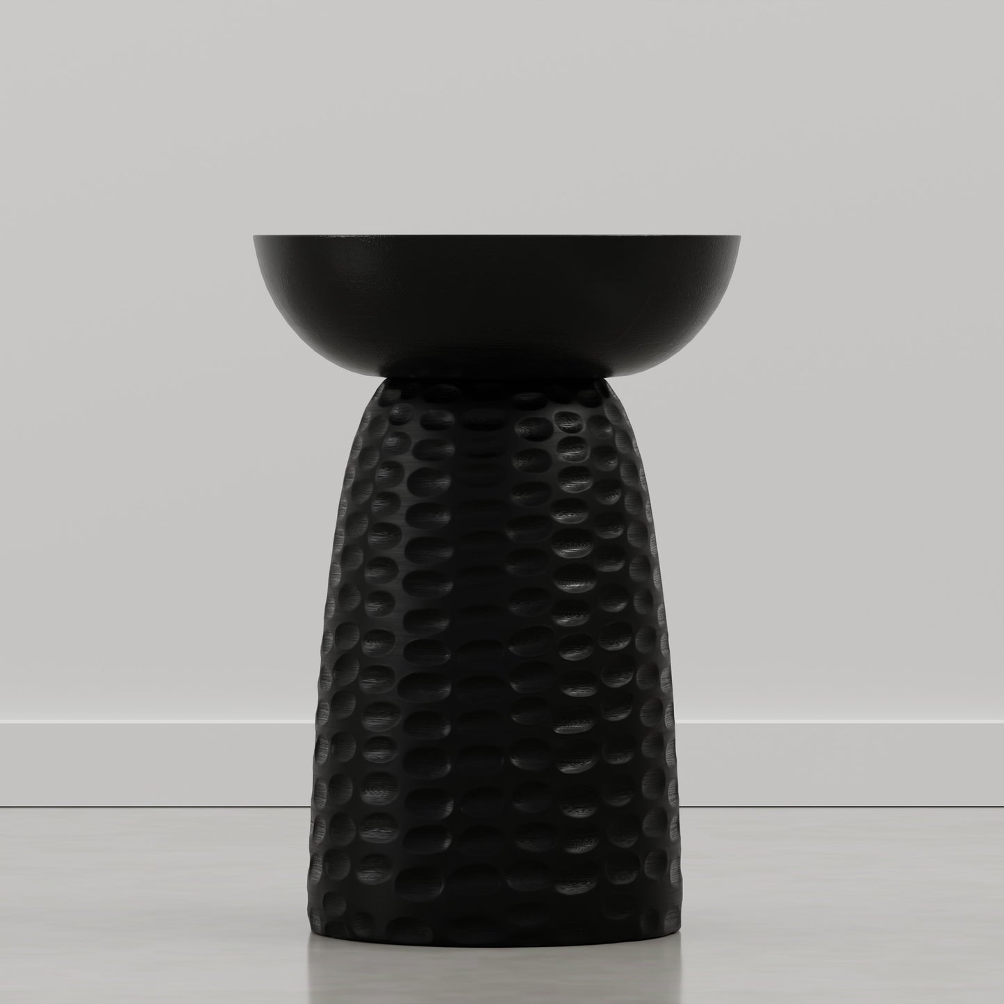 Raven Black | Boyd 13W Round Pedestal Dimple Accent Table