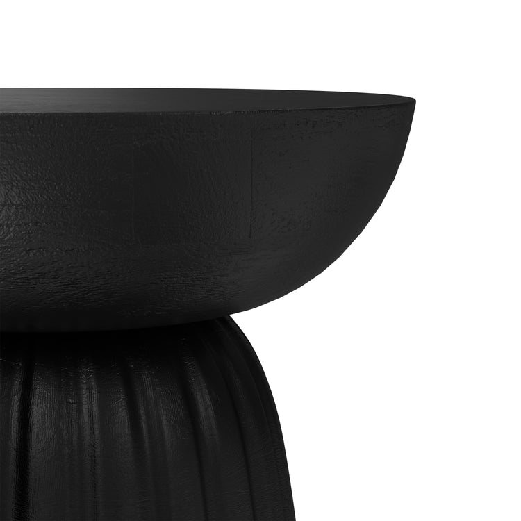 Black | Boyd 13 inch Stripe Accent Table