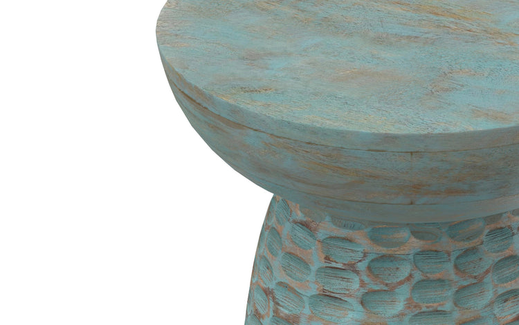 Teal Wash | Boyd Wooden Accent Table