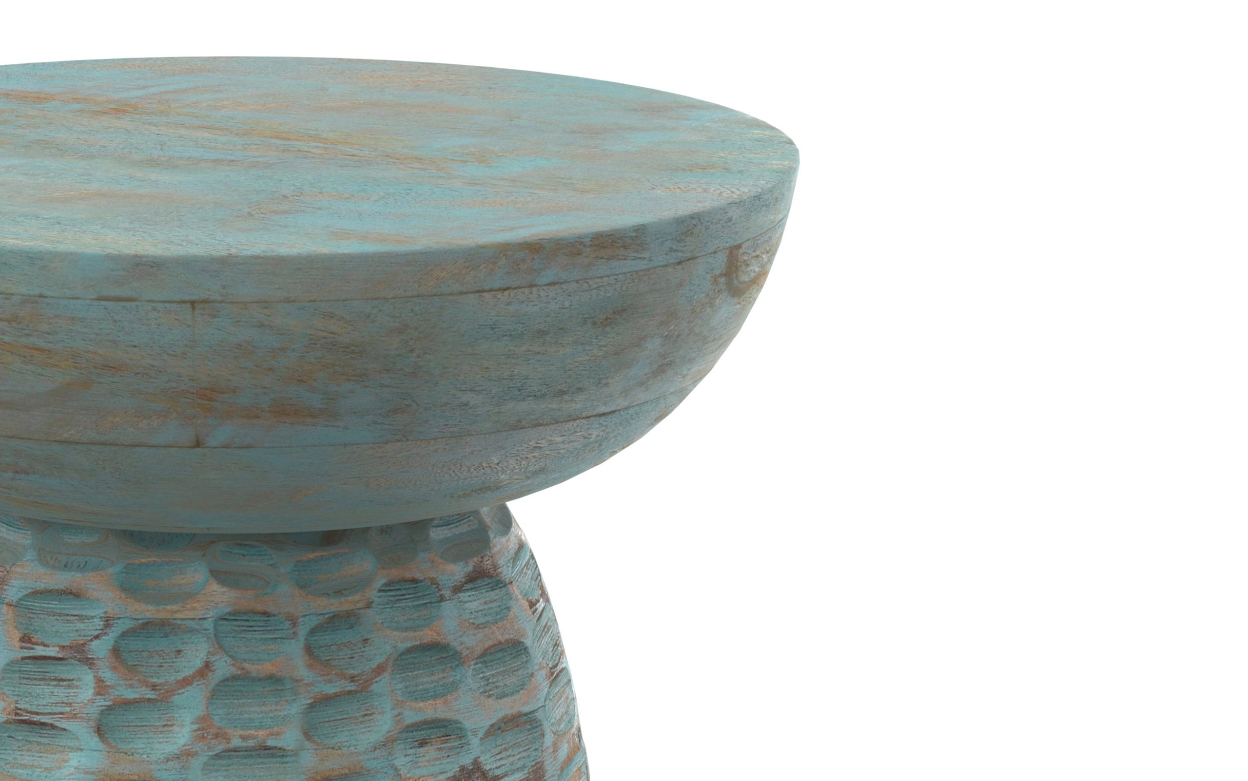 Teal Wash | Boyd Wooden Accent Table