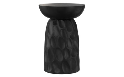 Black | Boyd 13 inch V-Chisel Accent Table