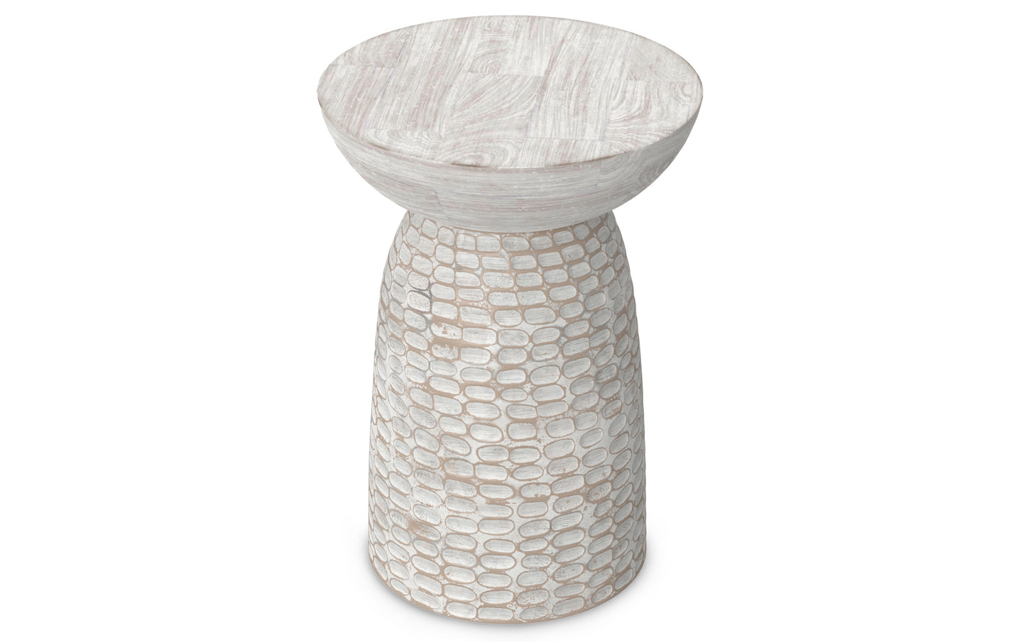 White Wash | Boyd Wooden Accent Table