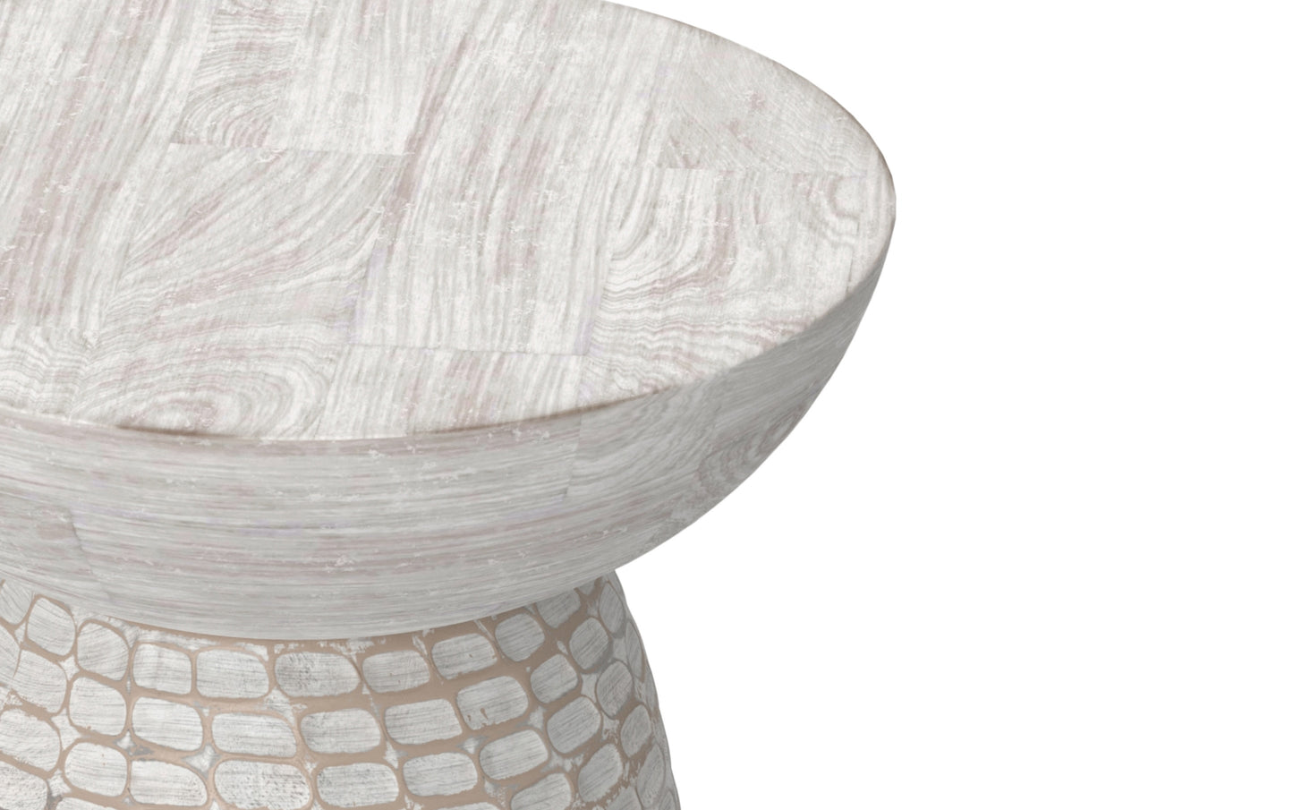 White Wash | Boyd Wooden Accent Table