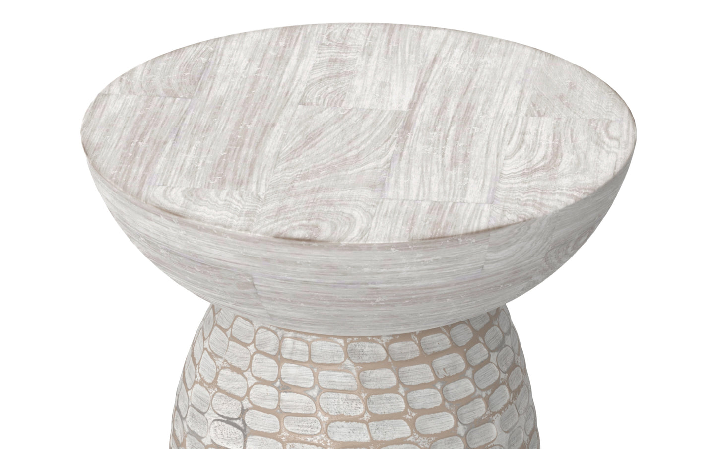 White Wash | Boyd Wooden Accent Table