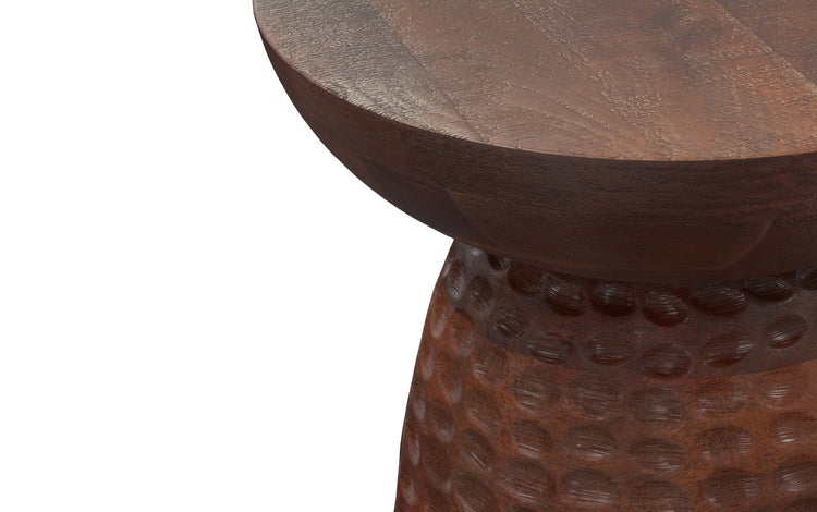 Warm Dark Brown 16 inch | Boyd 16 inch Accent Table