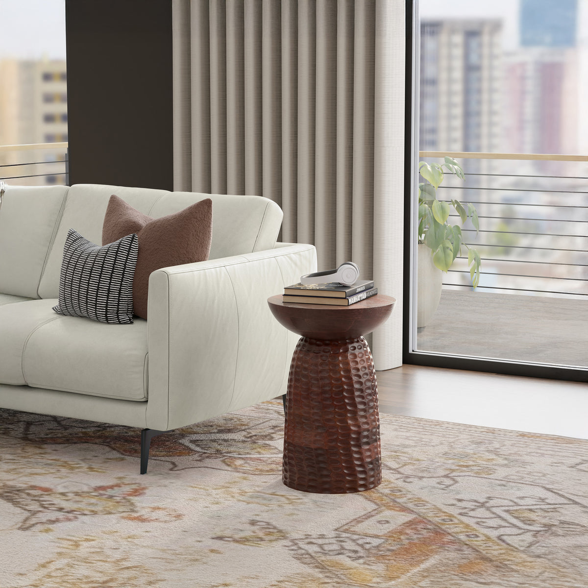 Warm Dark Brown 16 inch | Boyd 16 inch Accent Table