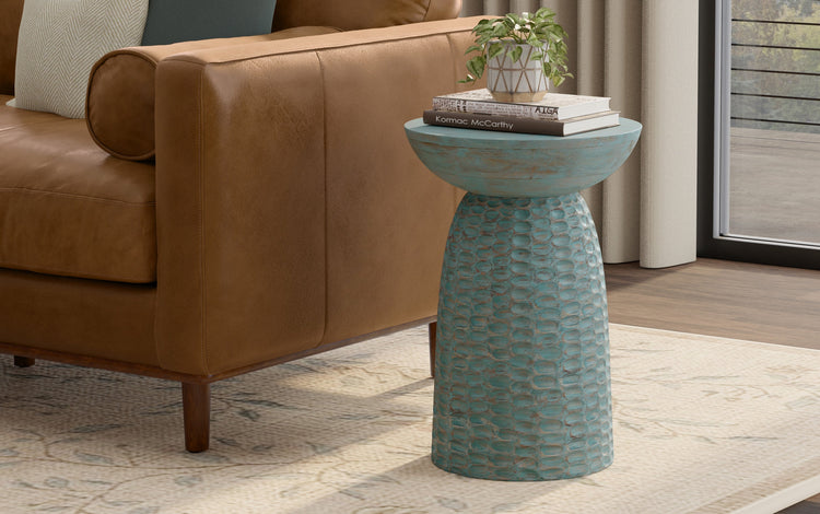 Teal Wash 16 inch | Boyd 16 inch Accent Table
