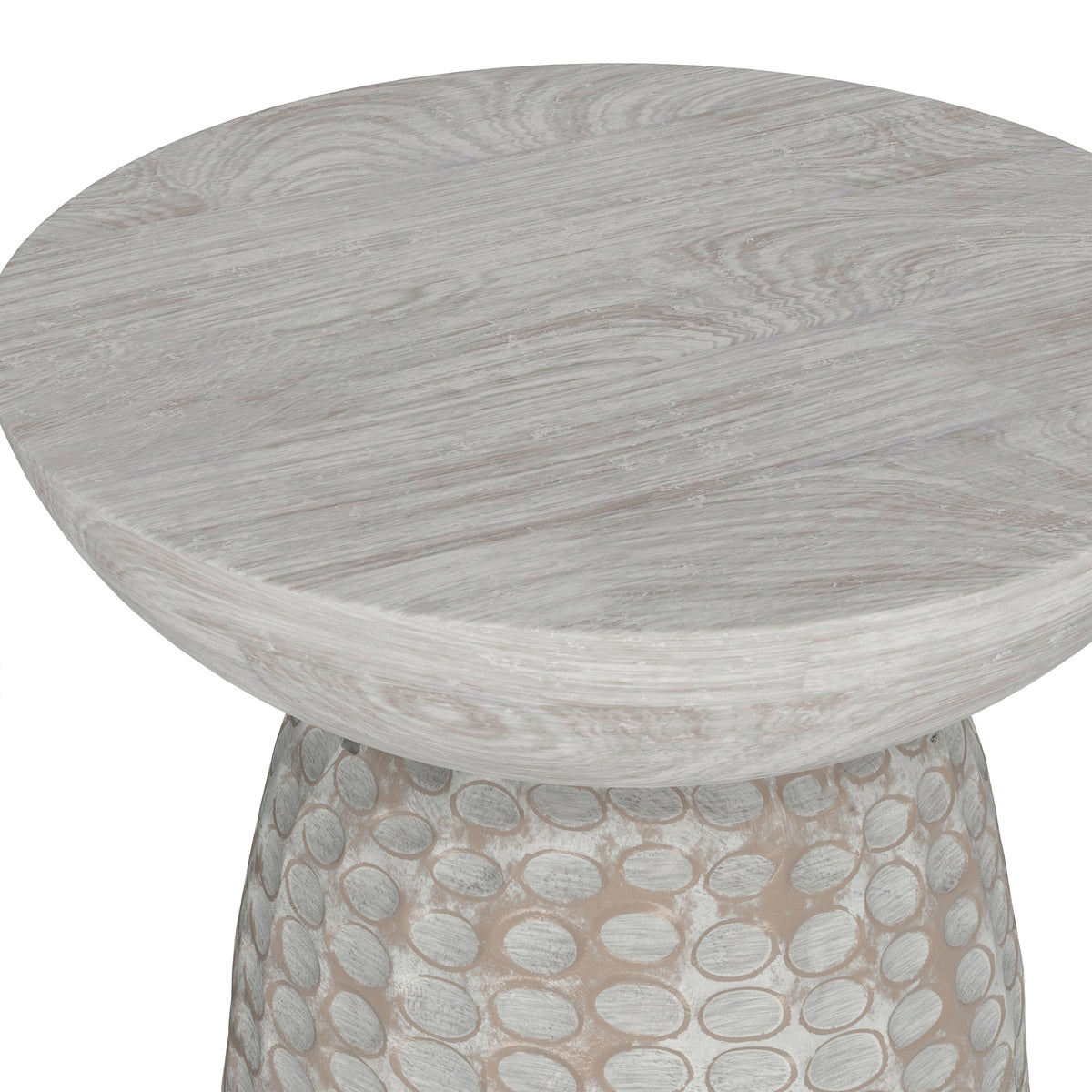 White Wash 16 inch | Boyd 16 inch Accent Table