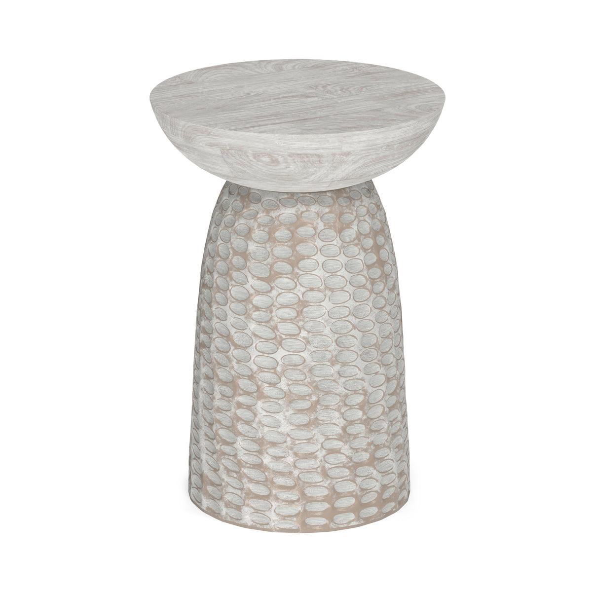 White Wash 16 inch | Boyd 16 inch Accent Table
